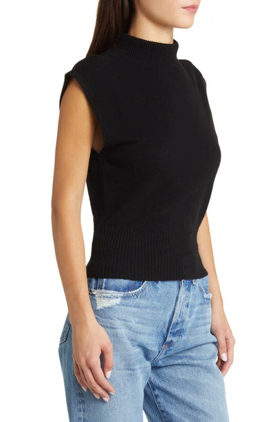 Shop Reformation Arco Sleeveless Cashmere Sweater In Black