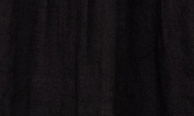 August Sky Smocked Long Sleeve Tiered Dress In Black