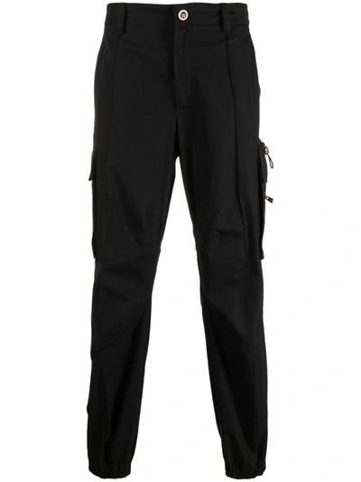 Shop Versace Cargo Pant In Black