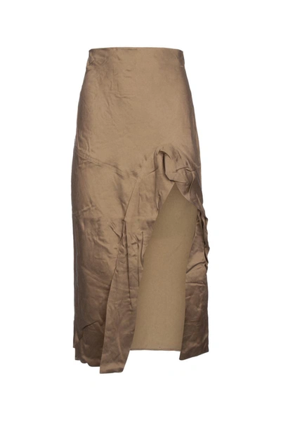 Shop Yuzefi Skirts In Taupe