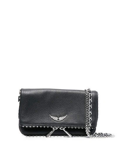 Zadig & Voltaire Zadig&voltaire Rock Nano Grained Leather + St Bags In  Black | ModeSens