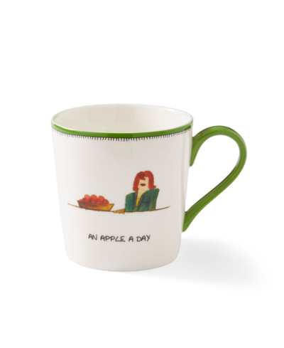 Kit Kemp For Spode Doodles Apple A Day Mug In Assorted