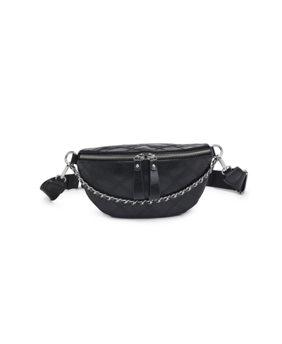 Shop Urban Expressions Jett Chain Belt Bag In Black