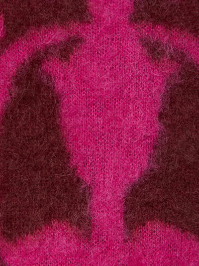 La Doublej Klassischer Intarsien-pullover In Pink