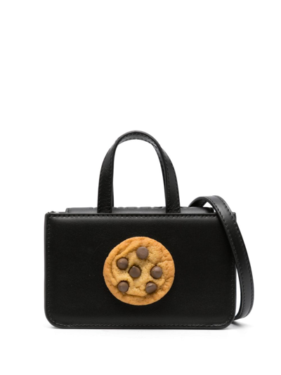 Shop Puppets And Puppets Cookie Leather Mini Bag In Schwarz