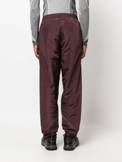 Shop Saul Nash Zip-details Track Pants In Purple