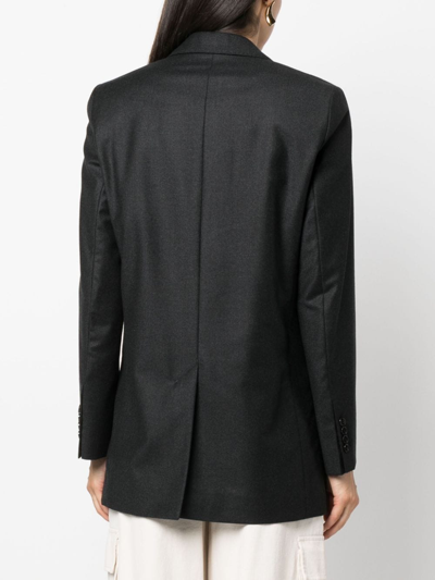 Shop Ami Alexandre Mattiussi Single-breasted Wool Blazer In Black