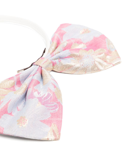 Shop Hucklebones London Giant Bow Hair Band In White