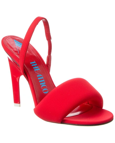 Shop Attico Rem Leather Slingback Sandal In Red
