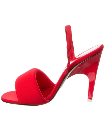 Shop Attico Rem Leather Slingback Sandal In Red