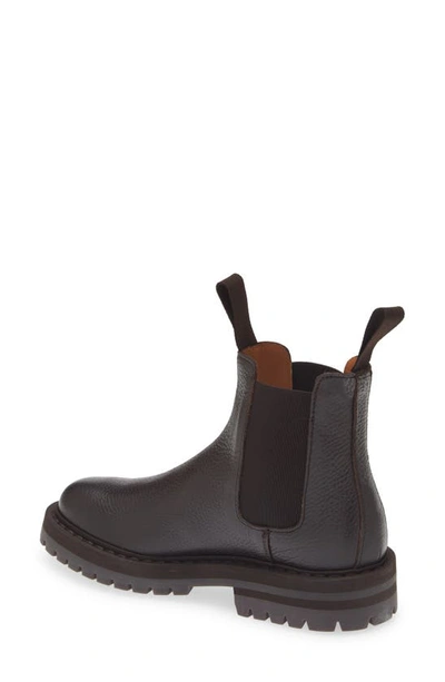 Common Projects Brown Stamped Chelsea Boots In Brown