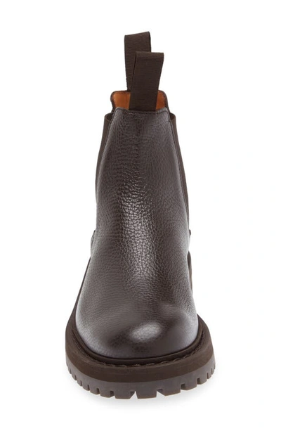 Common Projects Brown Stamped Chelsea Boots In Brown
