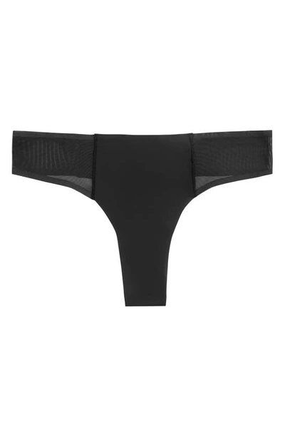 Uwila Warrior Vip 2-pack Mesh Trim Thongs In Tap Shoe Black