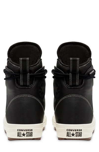 Shop Converse Utility All Terrain Chuck Taylor® All Star® Waterproof Sneaker Boot In Black/ Black/ Egret