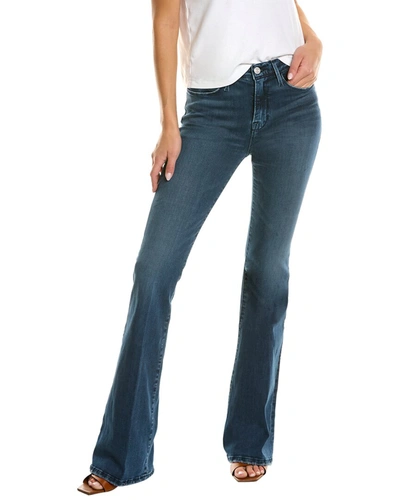 Shop Frame Le High Flare Atwood Jean In Blue