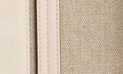 Shop Chloé Medium Woody Linen Tote In Cement Pink