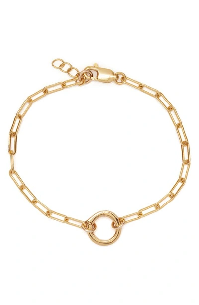 Shop Made By Mary Jude Link Lock Bracelet In Gold