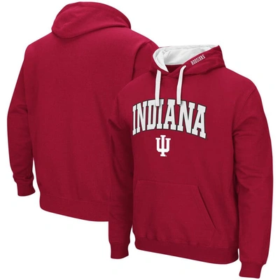 Shop Colosseum Crimson Indiana Hoosiers Big & Tall Arch & Logo 2.0 Pullover Hoodie