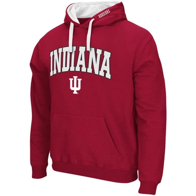 Shop Colosseum Crimson Indiana Hoosiers Big & Tall Arch & Logo 2.0 Pullover Hoodie