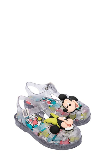 Shop Melissa X Disney® Mickey & Minnie Possession Fisherman Sandals In Clear/ Red