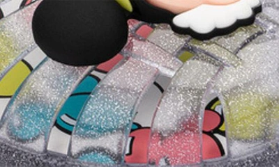 Shop Melissa X Disney® Mickey & Minnie Possession Fisherman Sandals In Clear/ Red