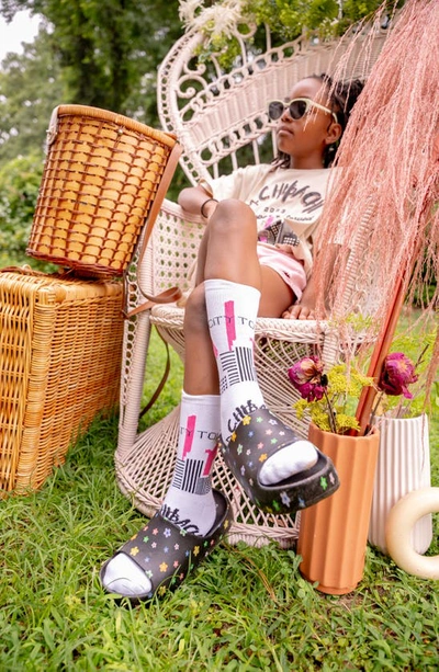 Shop King + Lola Hibachi Socks In White Tan Pink