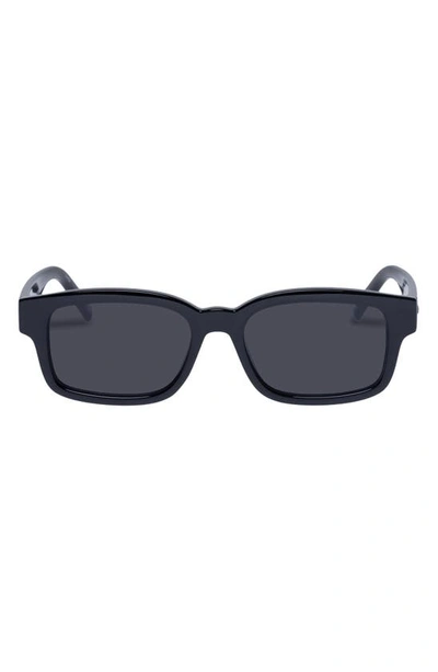 Shop Le Specs Recarmito Rectangular Sunglasses In Black