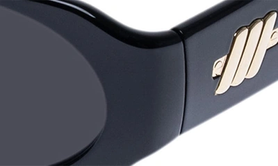 Le Specs Shebang Rectangular Sunglasses In Black