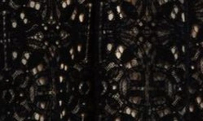 Shop Lela Rose V-neck Lace Dress In Black