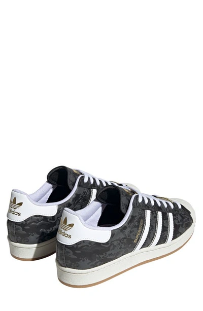 Shop Adidas Originals Superstar Lifestyle Sneaker In Black/ White/ Off White