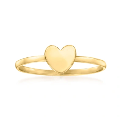 Shop Canaria Fine Jewelry Canaria 10kt Yellow Gold Heart Ring