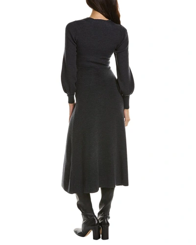 Wool-blend Sweaterdress In Black