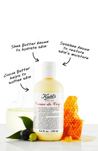 Kiehl's Since 1851 Crème De Corps Refillable Hydrating Body Lotion With Squalane 33.8 oz/ 1 L In Bottle