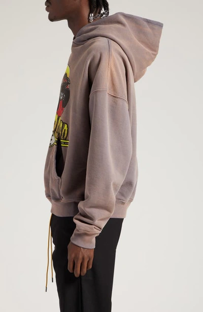 Shop Rhude Off Road Cotton Graphic Hoodie In Camel
