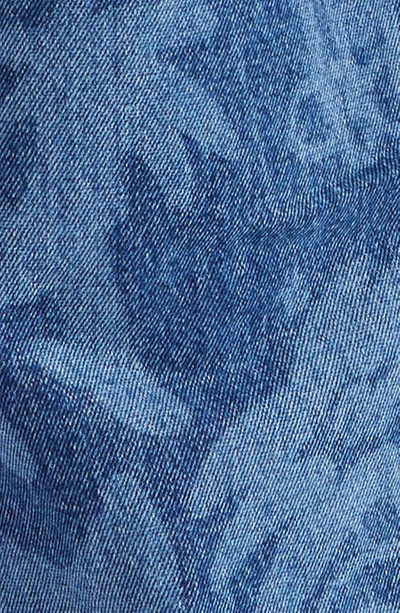 Shop Palm Angels Palmity Print Denim Jeans In Blue Light
