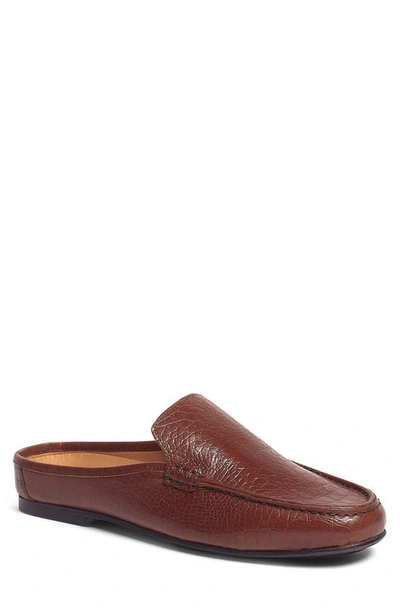 Shop Carlos Santana Cronos Alli Croc Embossed Mule In Brown