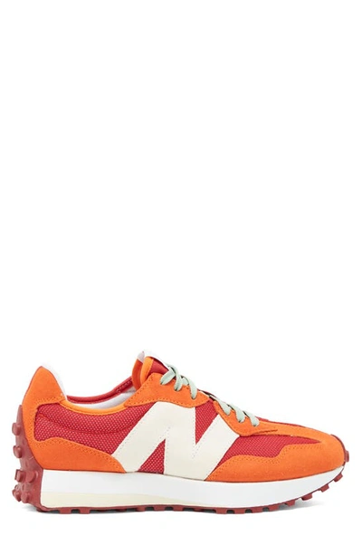 Shop New Balance 327 Sneaker In Ghost Pepper/ Velocity Red