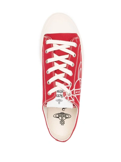 Shop Vivienne Westwood Sneakers In Red
