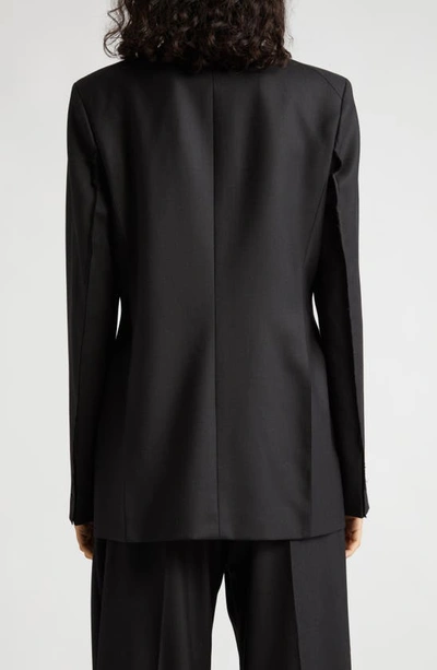Shop Victoria Beckham Fitted Waist Blazer In Black