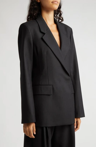Shop Victoria Beckham Fitted Waist Blazer In Black