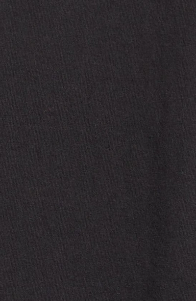 Shop Stone Island Logo Long Sleeve Cotton T-shirt In Black