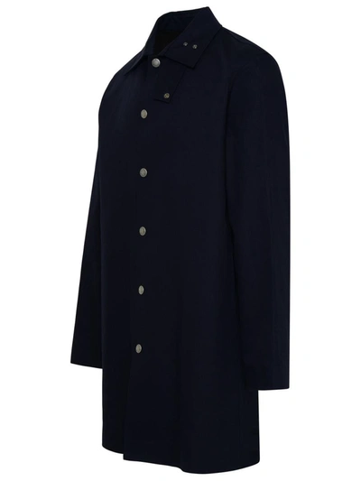 Shop Apc A.p.c. Thibault Blue Nylon Coat In Navy