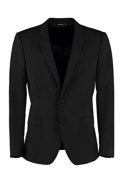 Shop Dolce & Gabbana Martini Virgin Wool Suit In Black