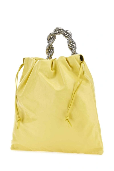 Shop Jil Sander Bucket Bags In Yellow