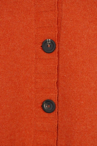 Shop Malo Cashmere Cardigan In Orange