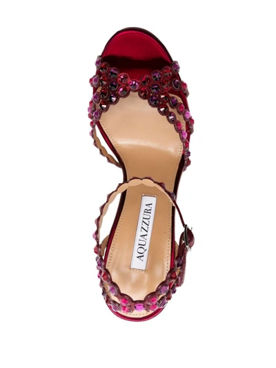 Shop Aquazzura Sandals In Ruby