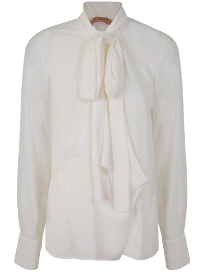 Shop N°21 Shirt With Scarf Clothing In White