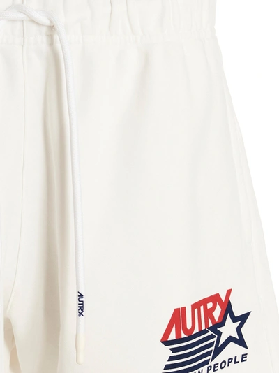 Shop Autry Logo Bermuda Shorts Bermuda, Short White