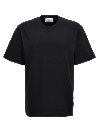 Shop Ami Alexandre Mattiussi Logo Patch T-shirt Black