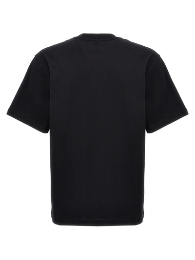 Shop Ami Alexandre Mattiussi Logo Patch T-shirt Black